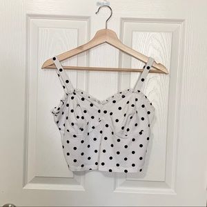 Polka Dot Crop Top